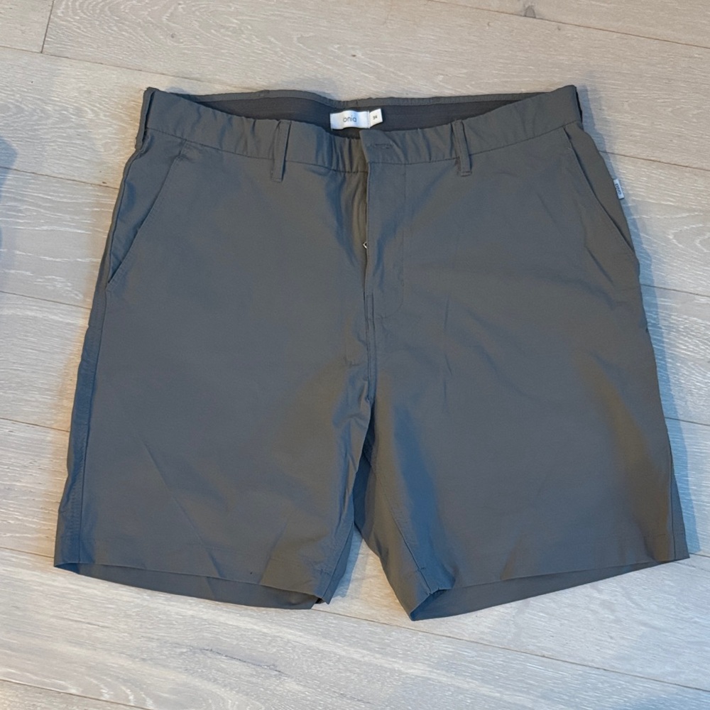 Onia Men's Charcoal Flat Front Shorts